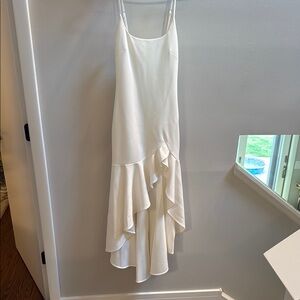 White Ruffle Dress